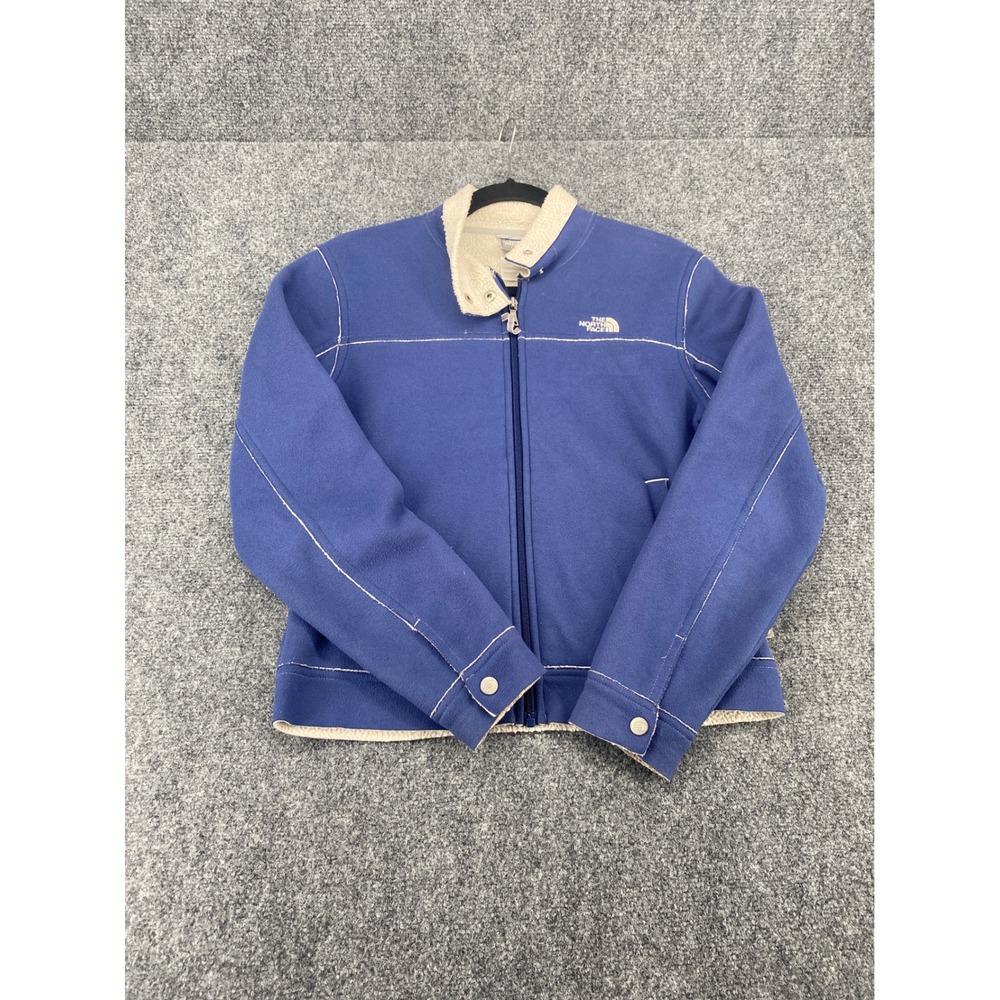 The North Face A5 Series Fleece Jacket Womens Small Blue Sherpa Lined Full Zip